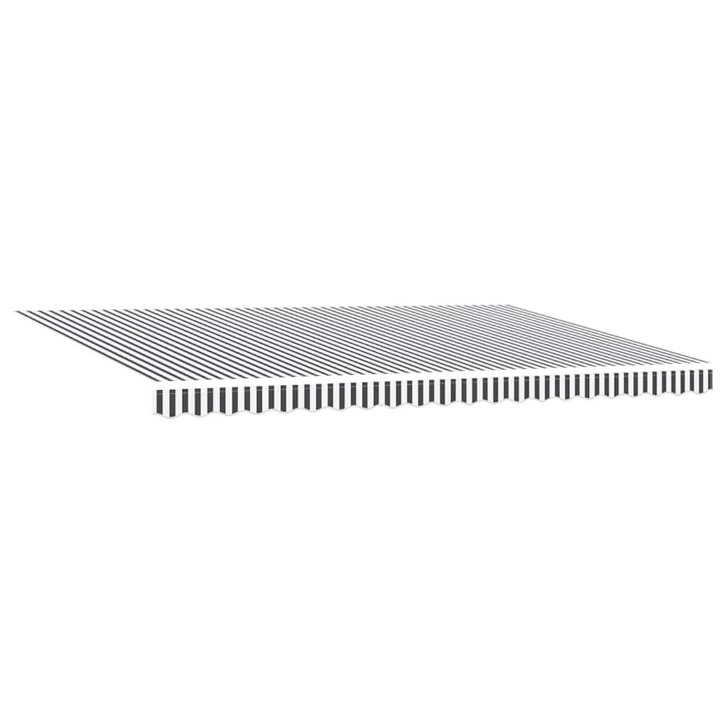 Tenda na ručno uvlačenje s LED antracit i bijela 500x300 cm