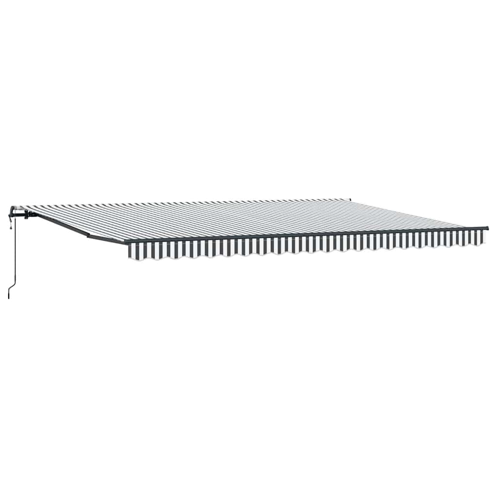 Tenda na automatsko uvlačenje LED antracit i bijela 500x300 cm
