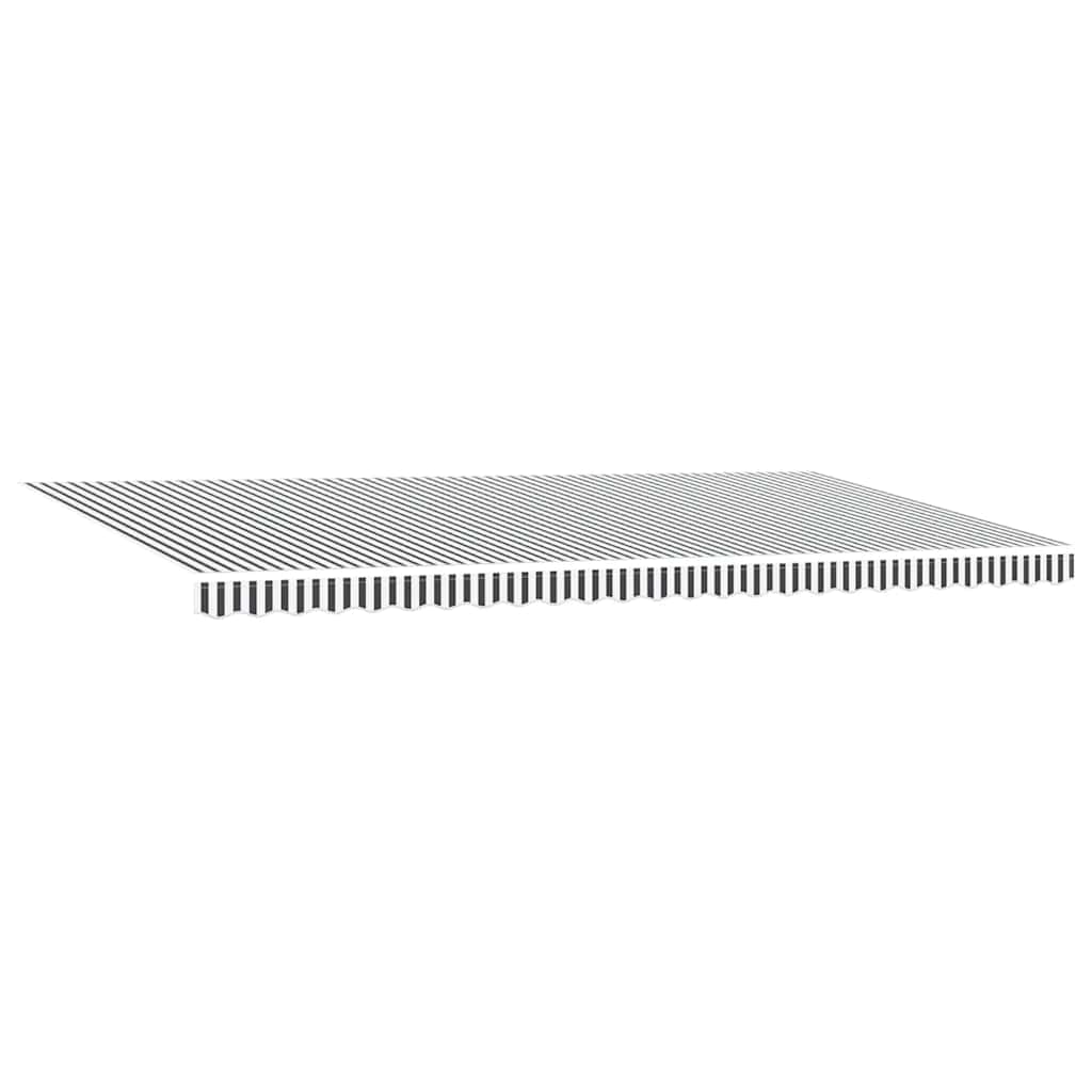 Automatska sklopiva tenda antracit i bijela 600x300 cm