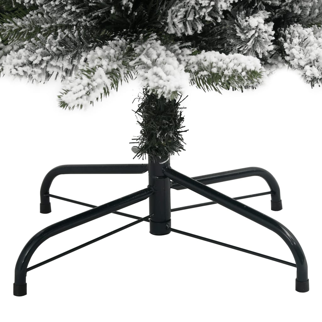 Umjetno usko božićno drvce sa snijegom 210 cm PVC i PE
