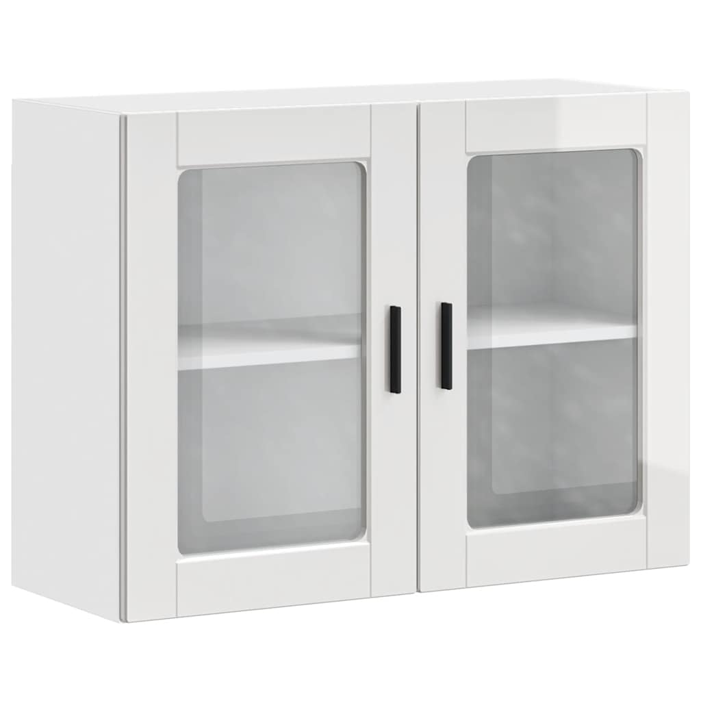 Kuhinjski zidni ormarić sa staklenim vratima Porto sjaj bijeli