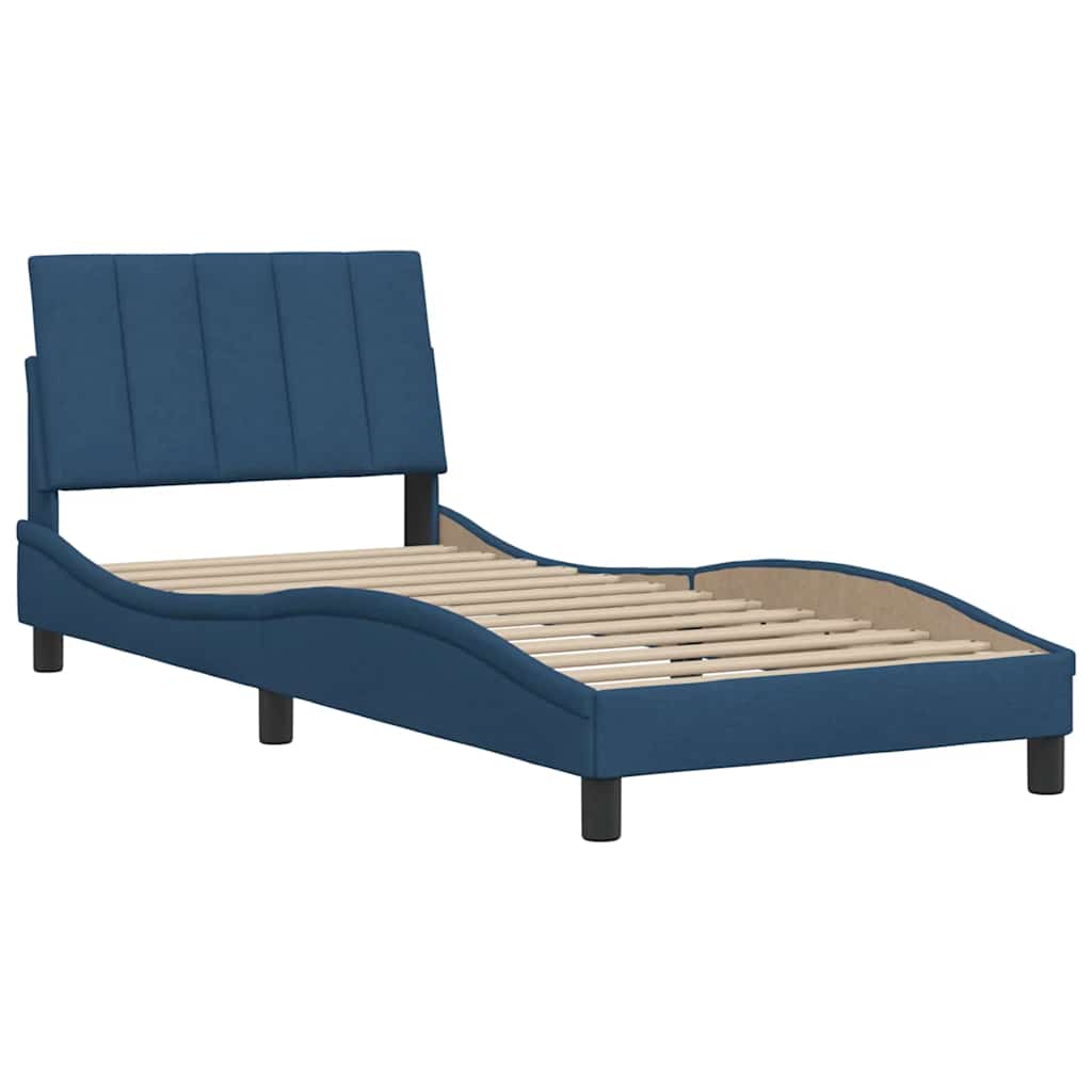 Okvir za krevet bez madraca Hanko plava 80x200cm od tkanine