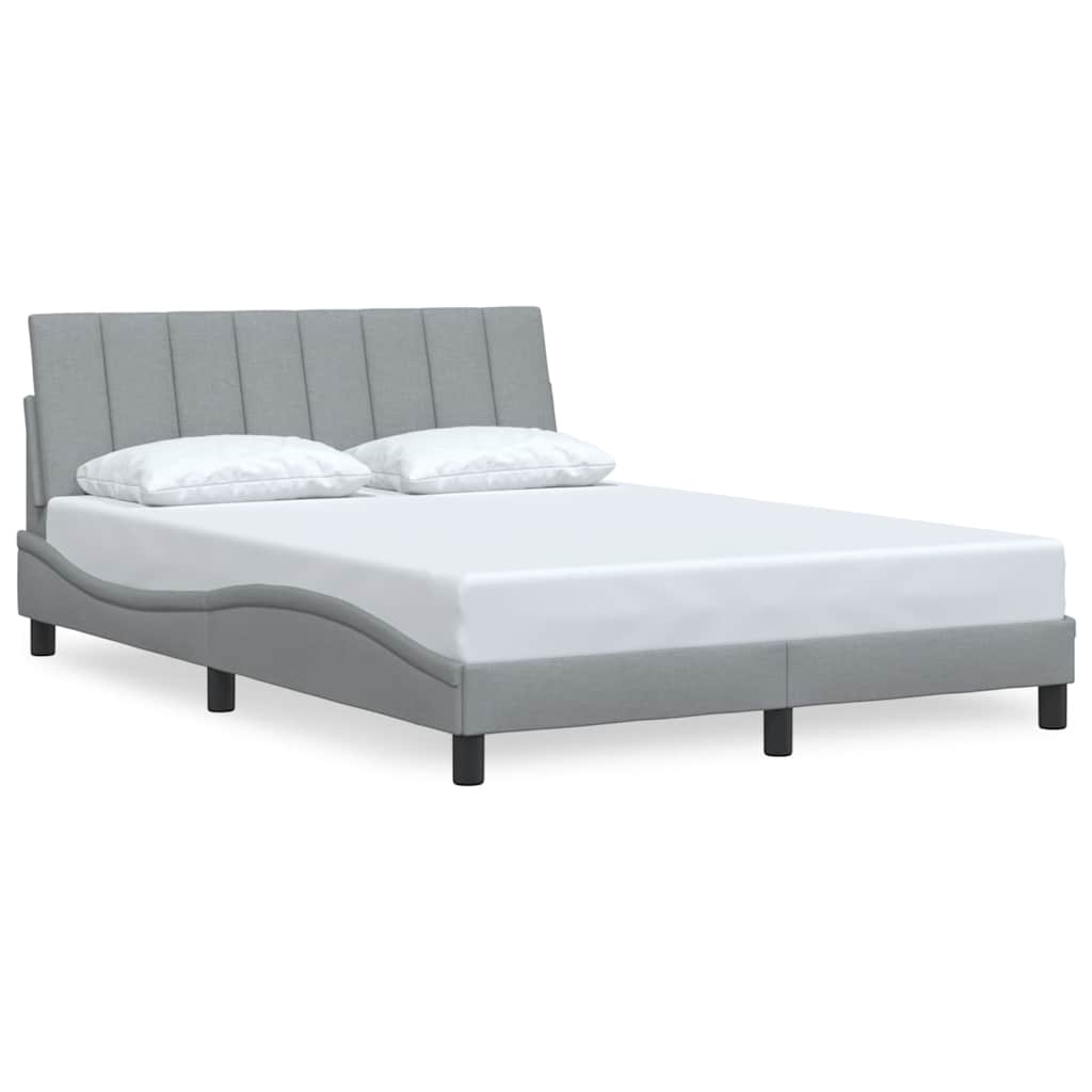 Okvir za krevet bez madraca Hanko svjetlosivi 140 x 190 cm od tkanine
