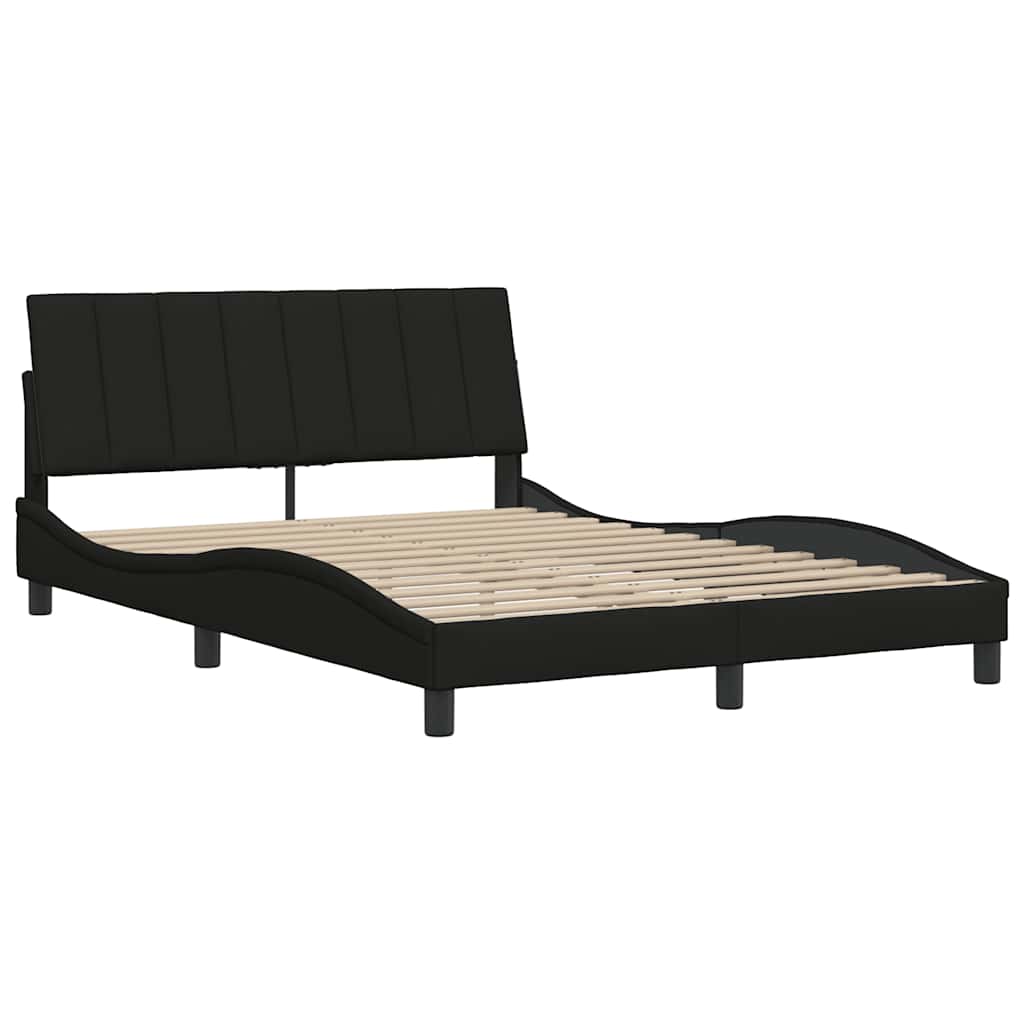 Okvir za krevet bez madraca Hanko crni 140 x 190 cm od tkanine
