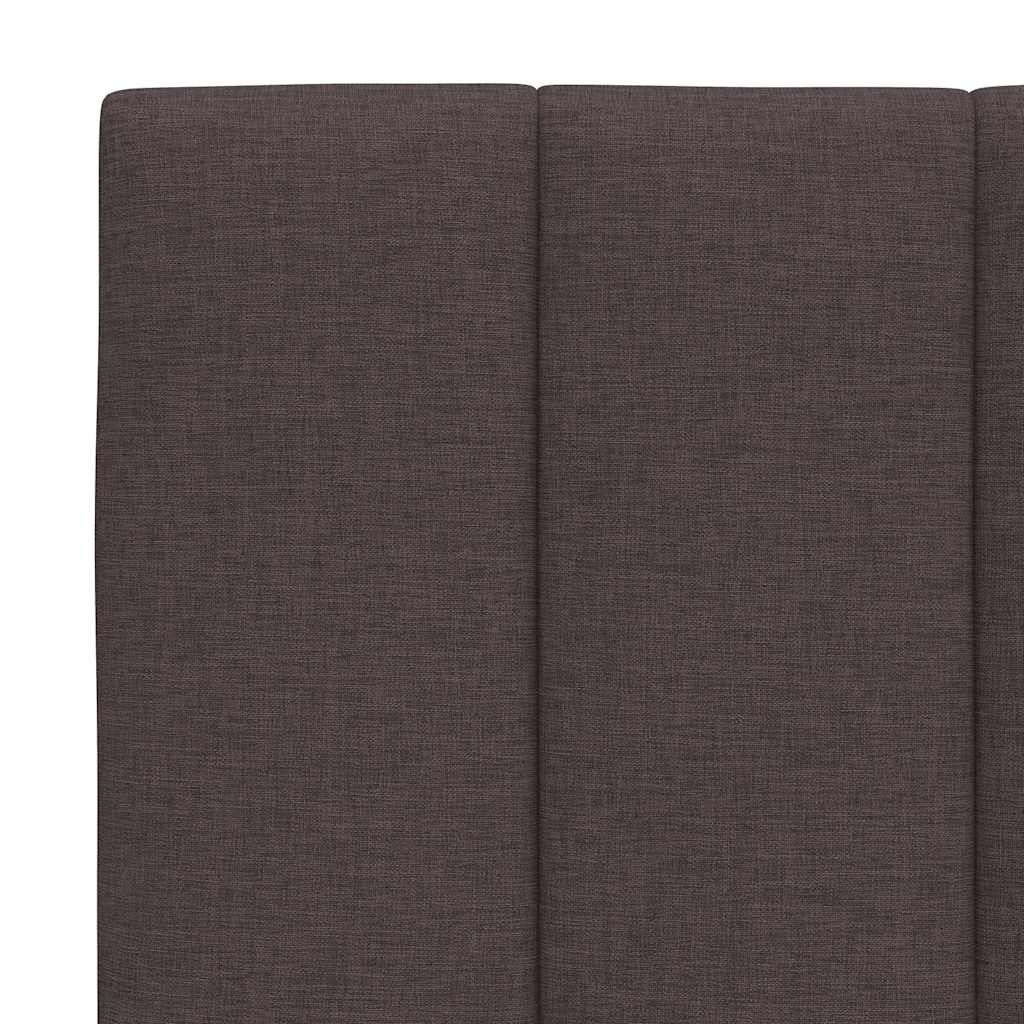 Krevet s madracem Hanko tamnosmeđi 100 x 200 cm od tkanine
