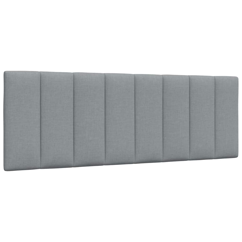Krevet s madracem Hanko svjetlosivi 140x190 cm od tkanine