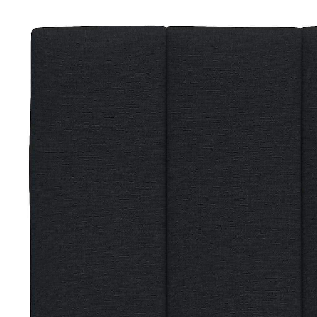 Krevet s madracem Hanko crni 140x200 cm od tkanine