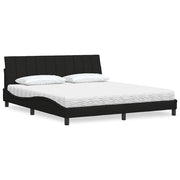 Krevet s madracem Hanko crni 180x200 cm od tkanine