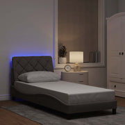 Okvir kreveta s LED-om bez madraca 90x200cm tkanine