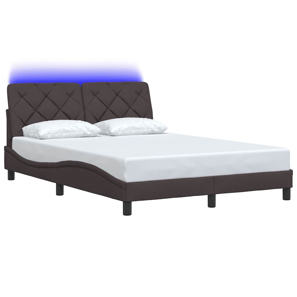 Okvir kreveta s LED-om bez madraca 120 x 200 cm od tkanine