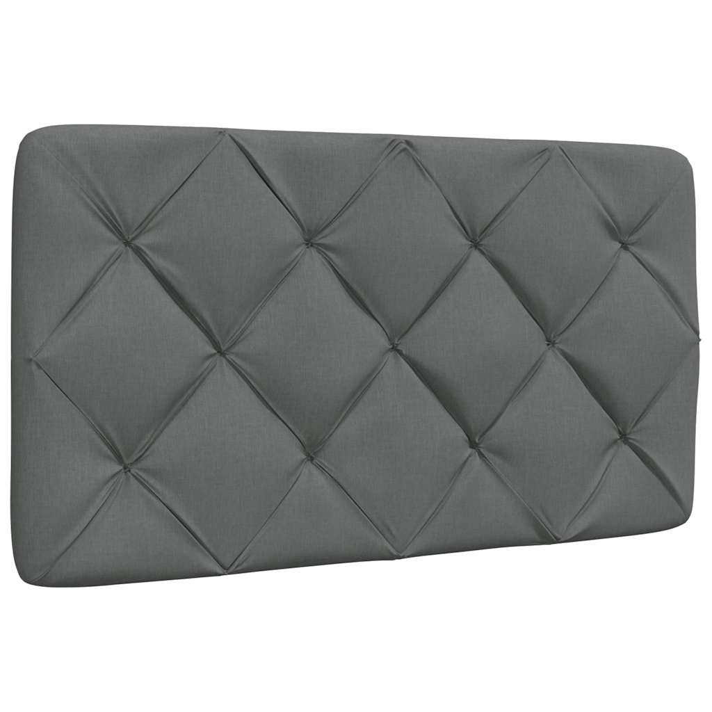 Krevet s madracem tamnosivi 80x200cm od tkanine