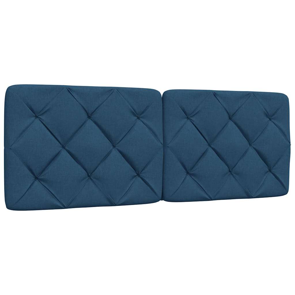 Krevet s madracem plavi 140x200 cm od tkanine