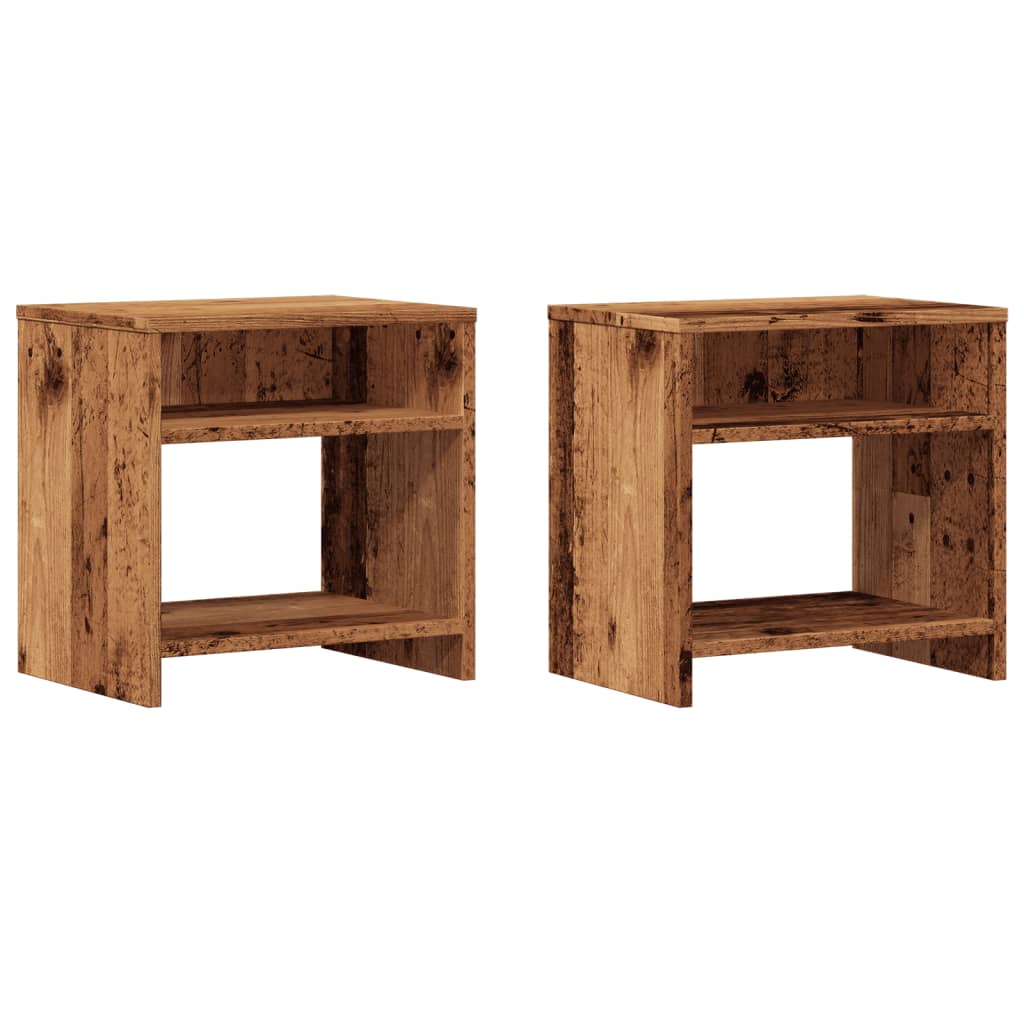 Noćni ormarići 2 kom boja drva 40x30x40 cm konstruirano drvo