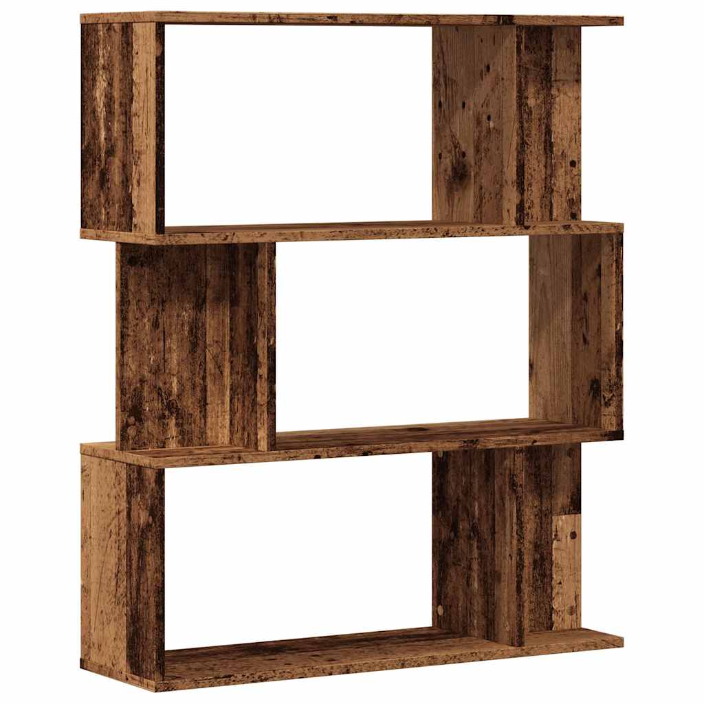 Ormar za knjige staro drvo 80x24x96 cm konstruirano drvo