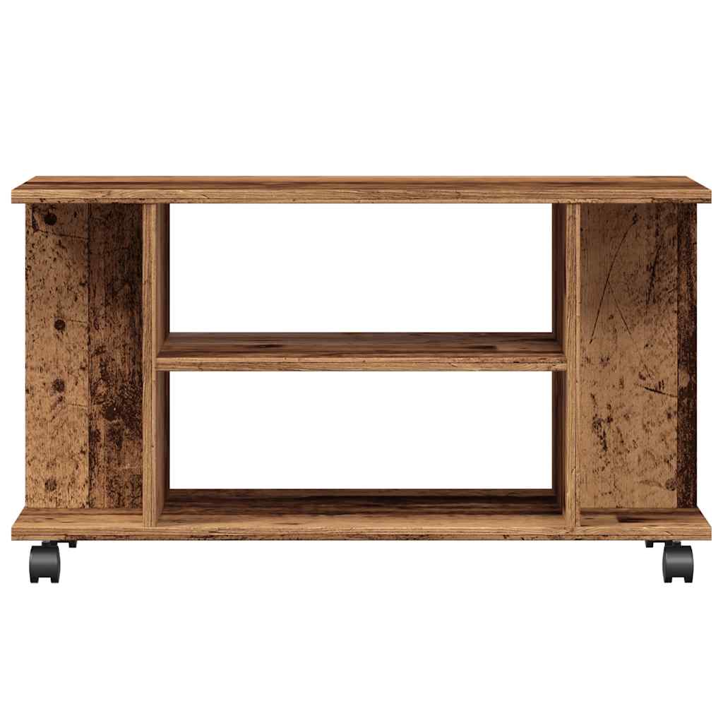 TV ormarić s kotačićima staro drvo 80x40x45cm konstruirano drvo