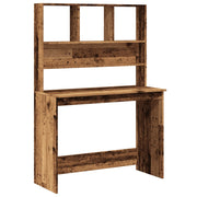 Radni stol s policama boja drva 102x45x148 cm konstruirano drvo