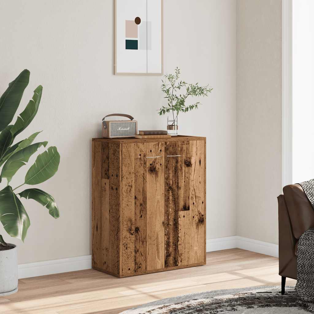 Komoda staro drvo 60x30x75 cm konstruirano drvo Smeđa