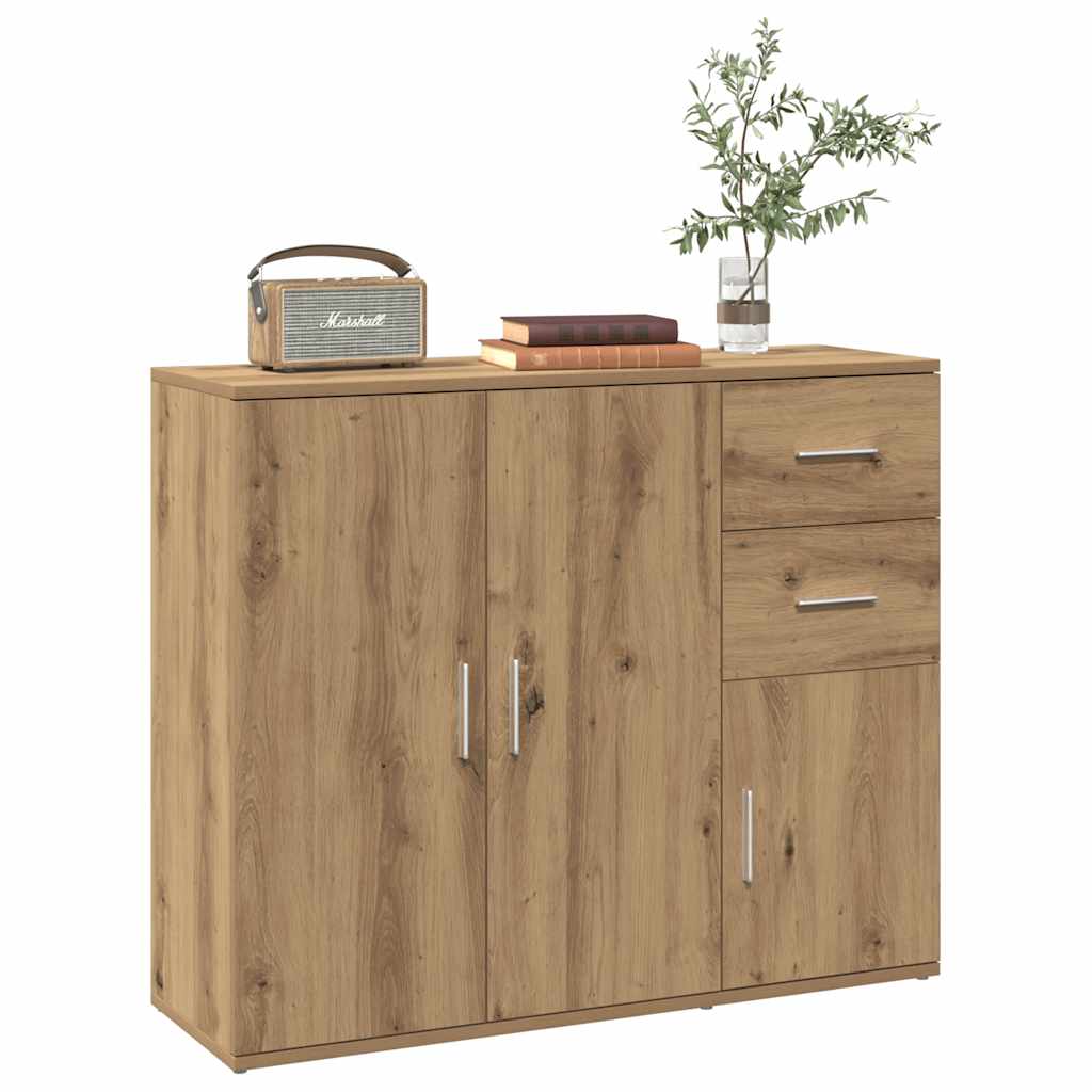Komoda Artisan hrast 91x29,5x75 cm Inženjersko drvo