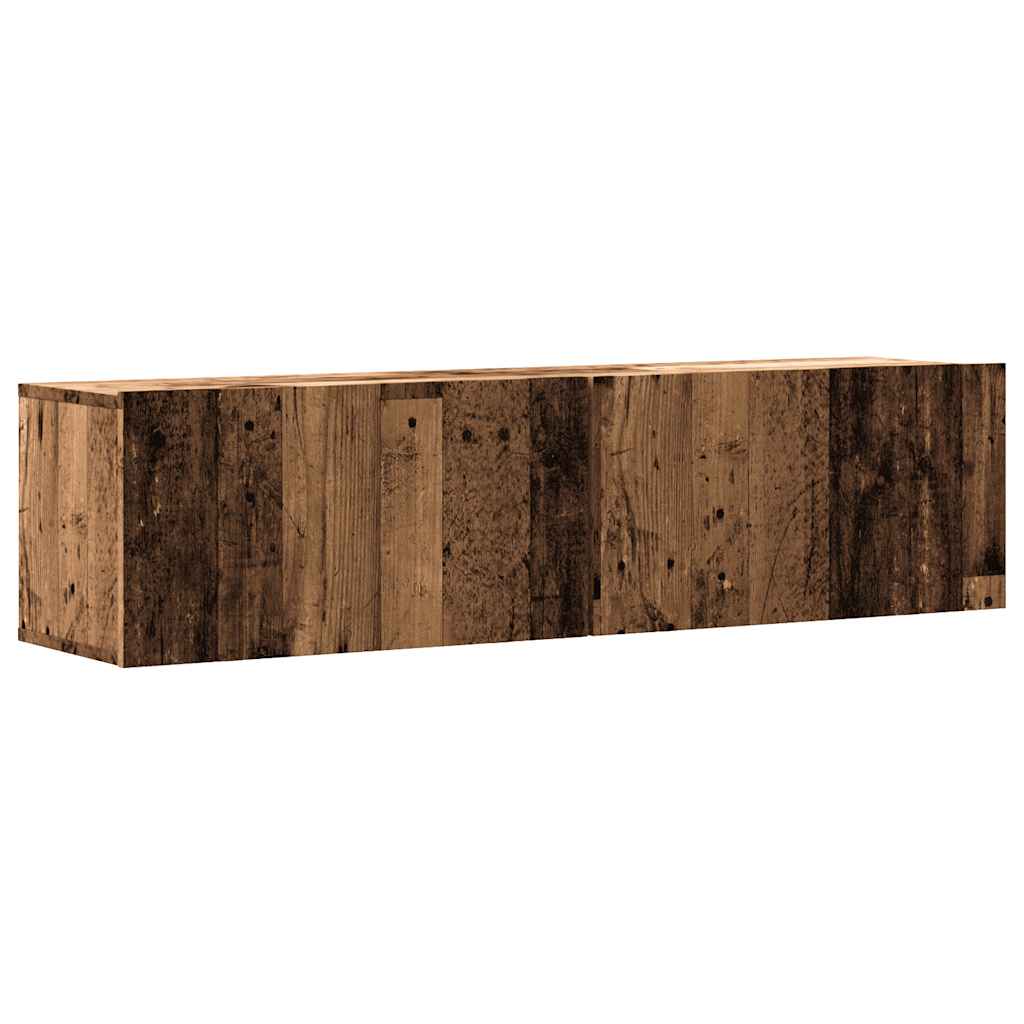 Zidni TV ormarić staro drvo 120x30x30 cm konstruirano drvo