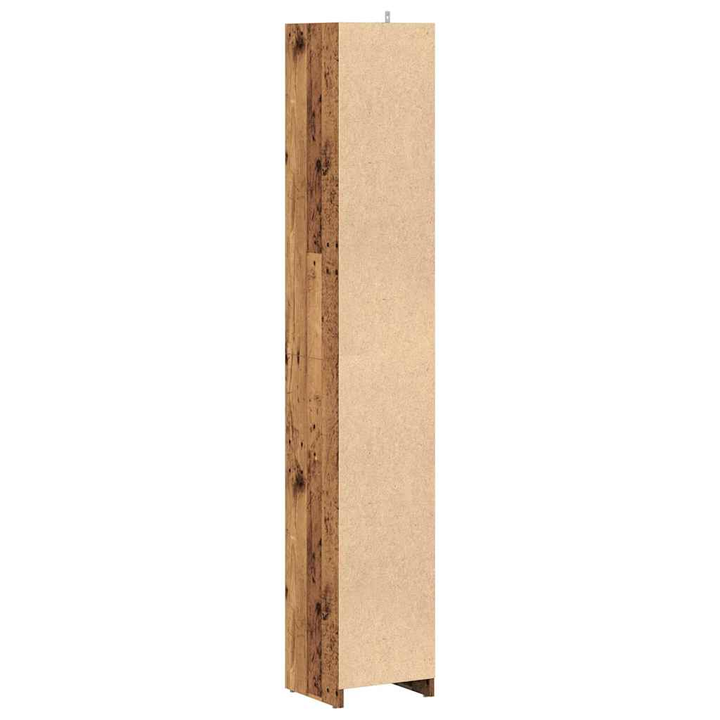 Kupaonski ormarić staro drvo 30x30x183,5 cm konstruirano drvo