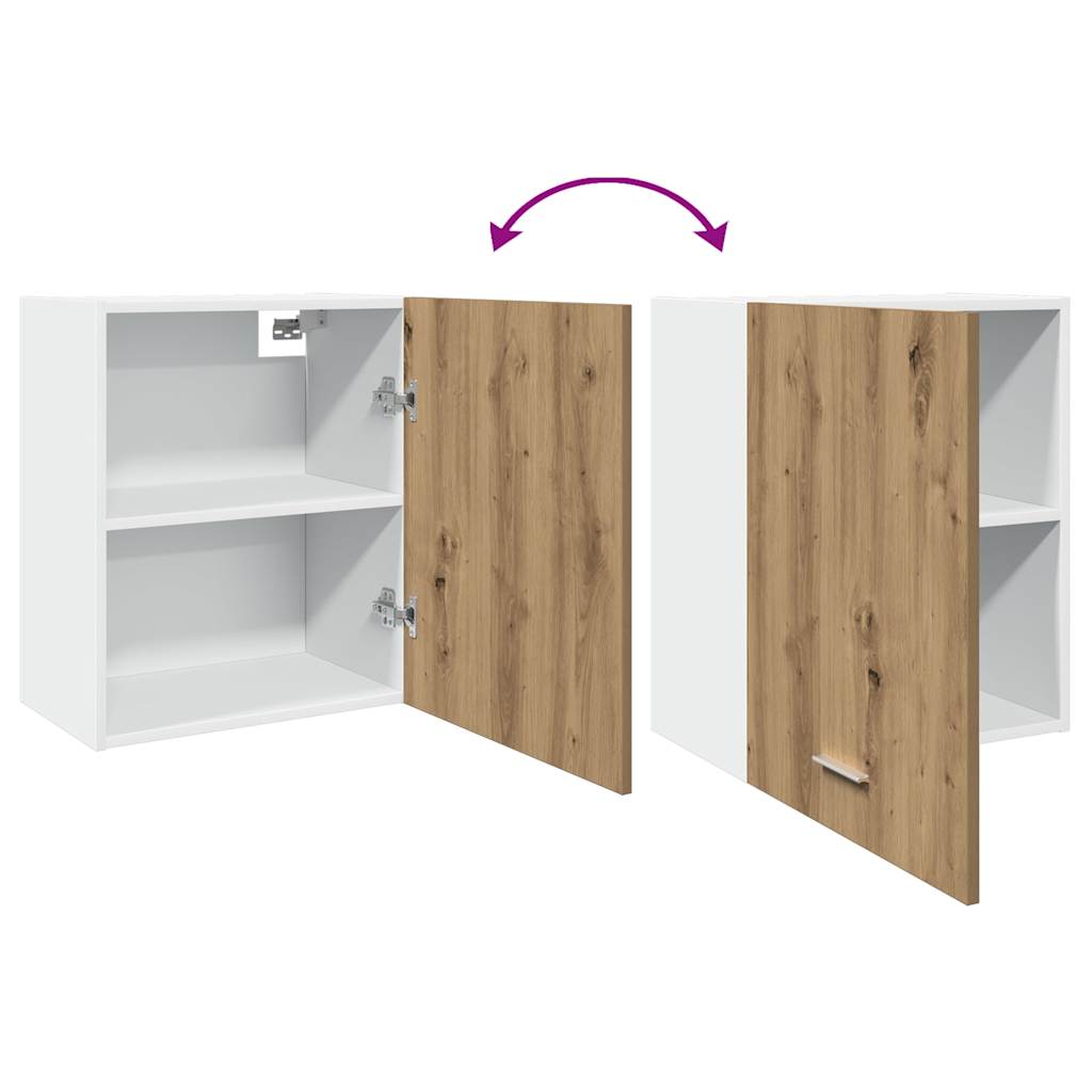 Viseći ormarići 2 kom "Lyon" Artisan hrast 50x31x60 cm Konstruirano drvo