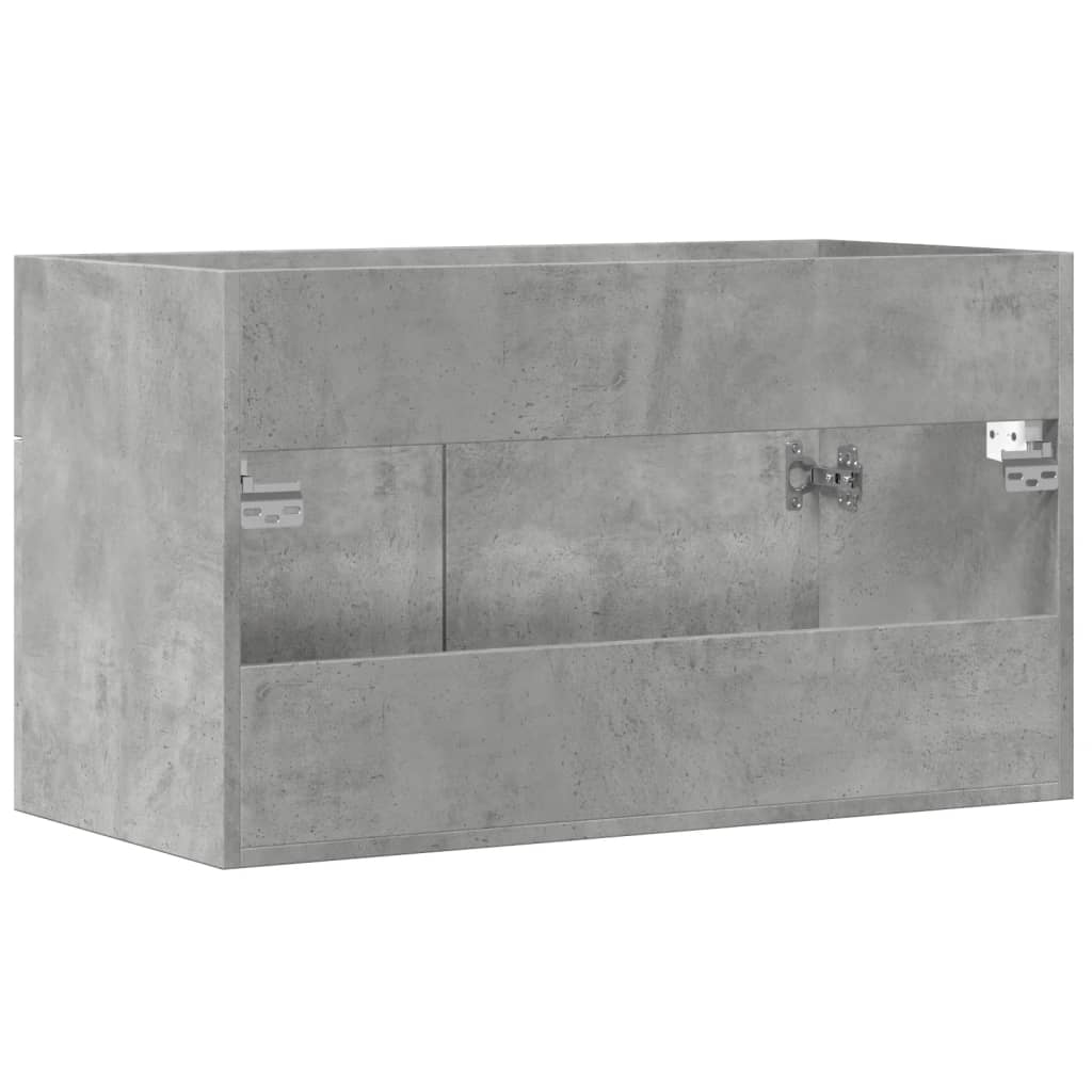 Ormarić za umivaonik siva boja betona 80 x 38,5 x 46 cm iverica