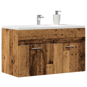 Kupaonski ormarić za umivaonik staro drvo konstruirano drvo Smeđa 80 x 38.5 x 46 cm