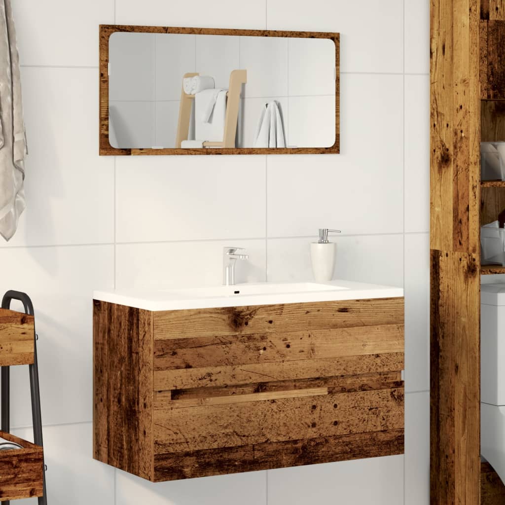Ormarić za umivaonik boja drva 90x38,5x45 cm konstruirano drvo
