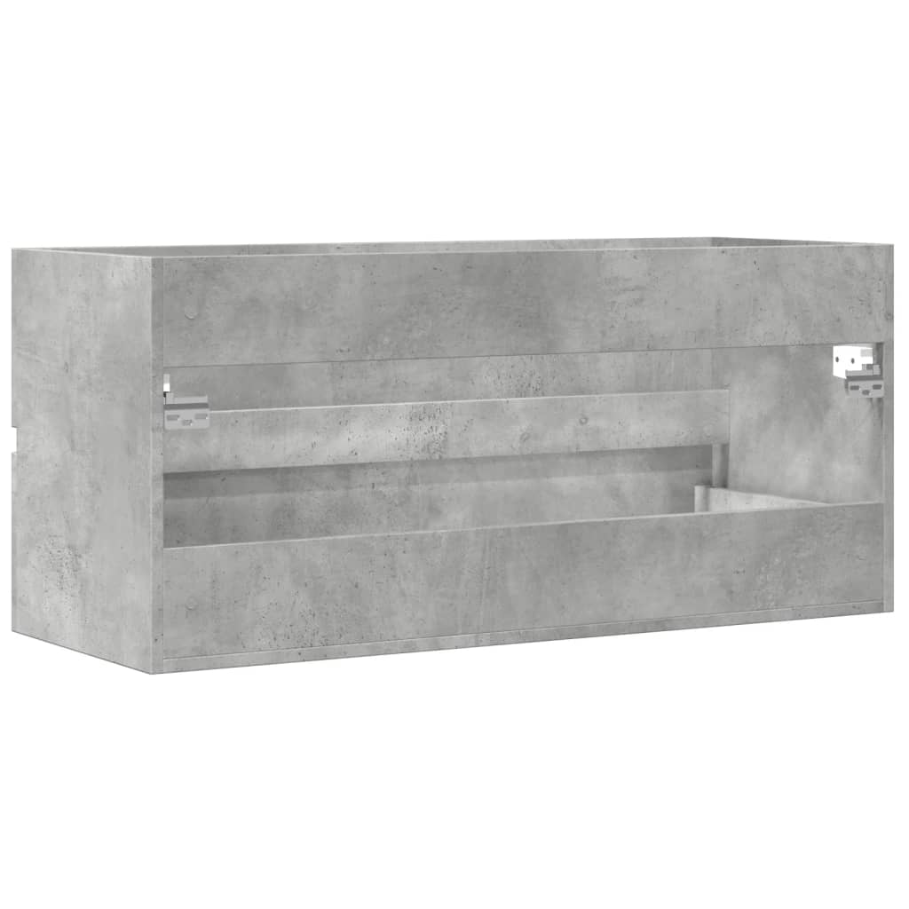 Ormarić za umivaonik siva boja betona 100 x 38,5 x 45 cm drveni