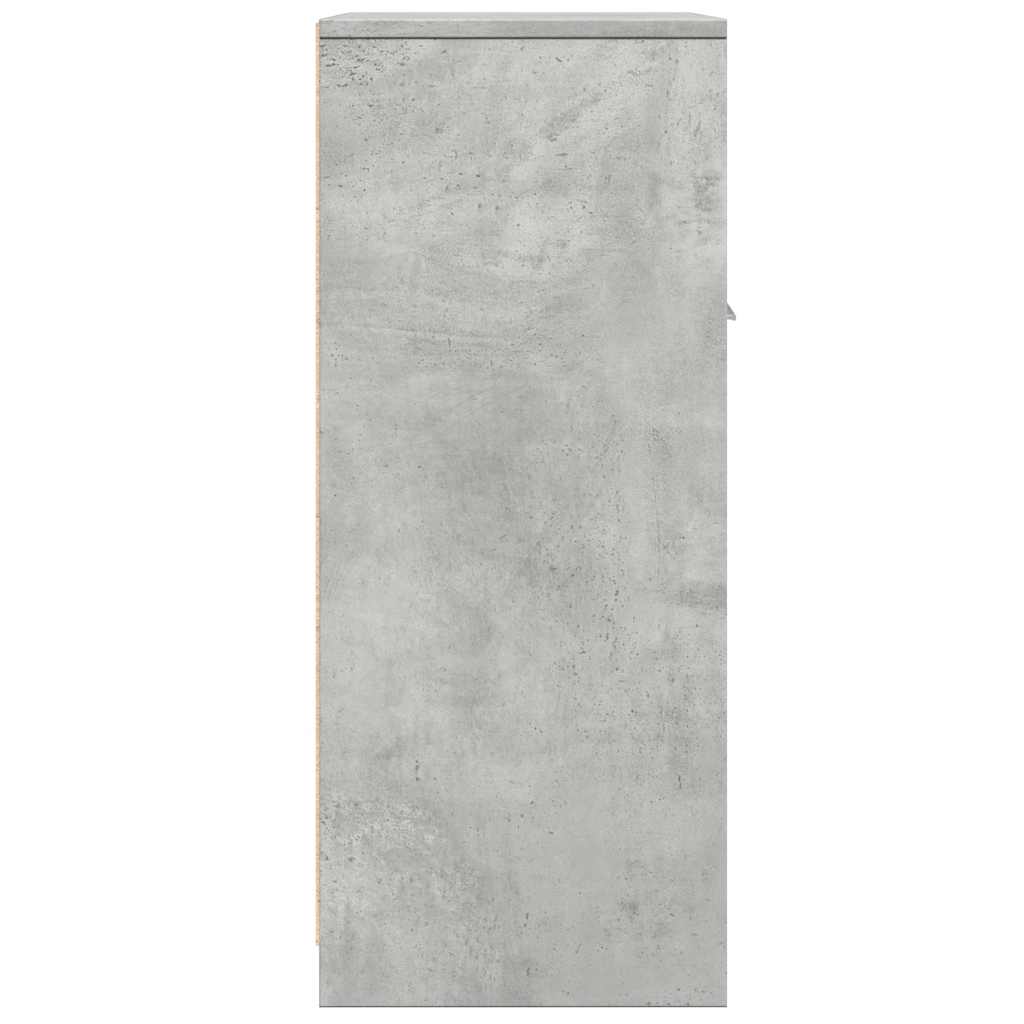 Kupaonski ormarić siva boja betona 60x33x80cm konstruirano drvo