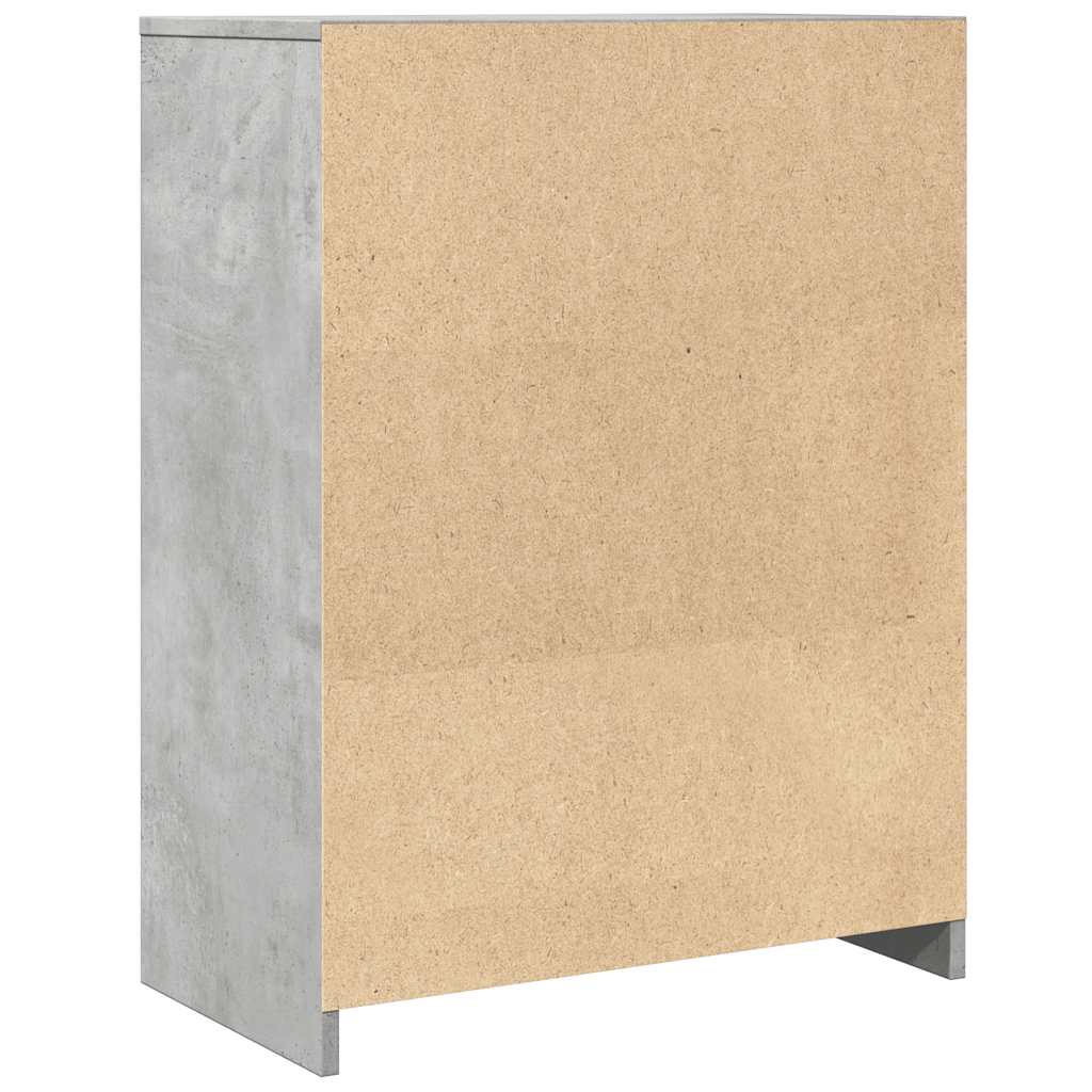 Kupaonski ormarić siva boja betona 60x33x80cm konstruirano drvo