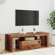 TV ormarić LED boja drva 120 x 36,5 x 40 cm konstruirano drvo