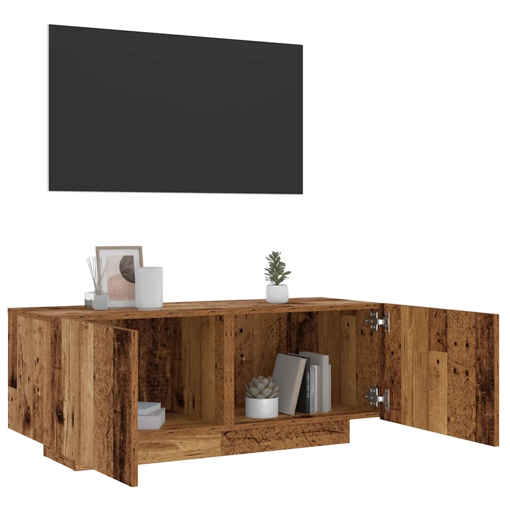 TV ormarić boja starog drva 100 x 35 x 40 cm konstruirano drvo