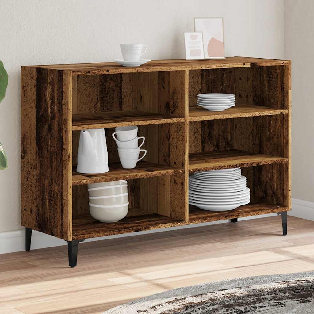 Komoda boja starog drva 103,5 x 35 x 70 cm konstruirano drvo