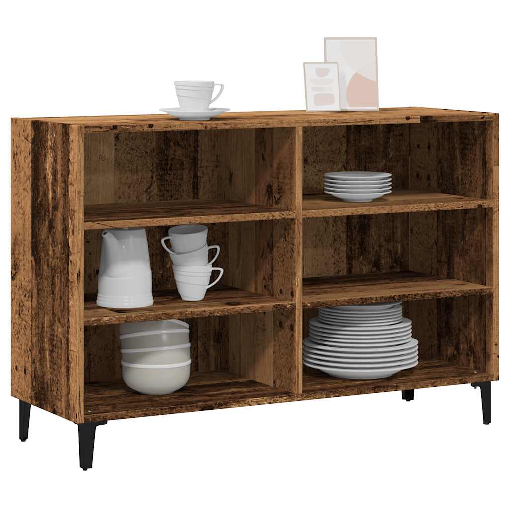 Komoda boja starog drva 103,5 x 35 x 70 cm konstruirano drvo