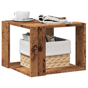 Stol za kavu staro drvo 40x40x30 cm konstruirano drvo