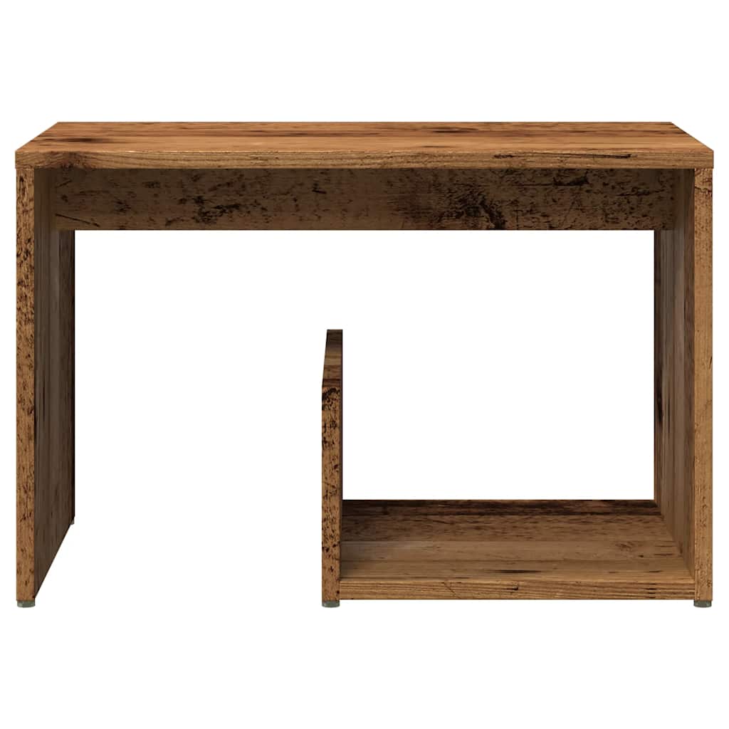 Pomoćni stol staro drvo 59x36x38 cm konstruirano drvo