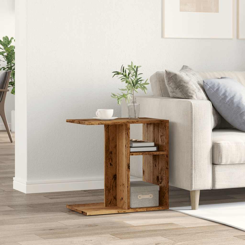 Pomoćni stol staro drvo 50x30x50 cm konstruirano drvo