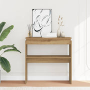 Konzolni stol Artisan hrast 80x30x80 cm konstruirano drvo