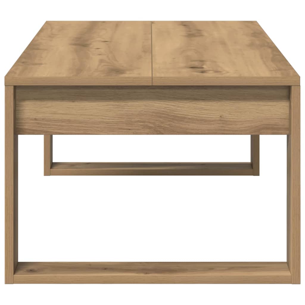 Stolić za kavu boja hrasta 102 x 50 x 35 cm konstruirano drvo
