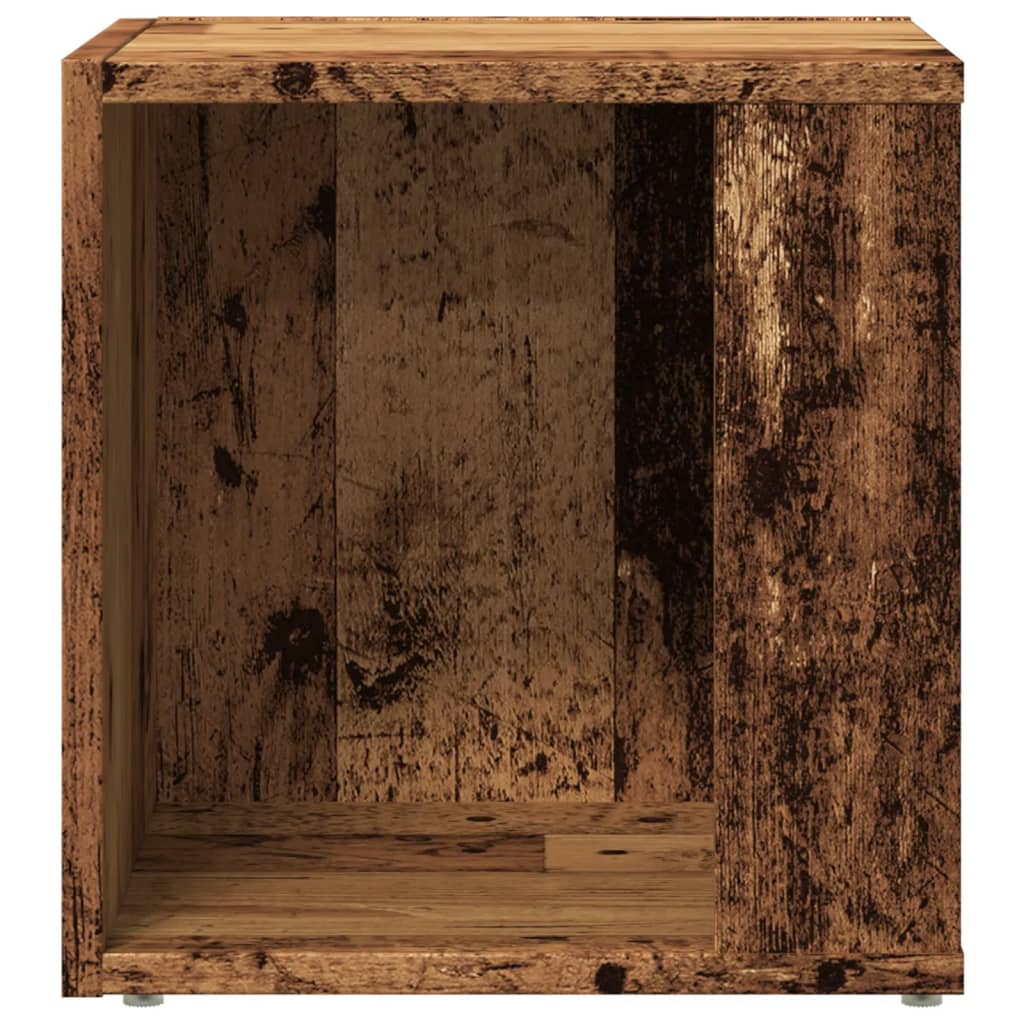 Bočni stolić boja starog drva 33 x 33 x 34 cm konstruirano drvo