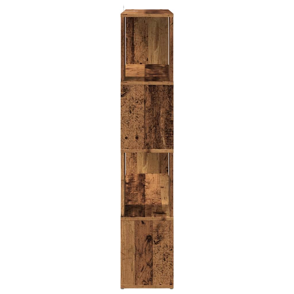 Ormarić za knjige/Sobna pregrada staro drvo 100x24x124,5 cm