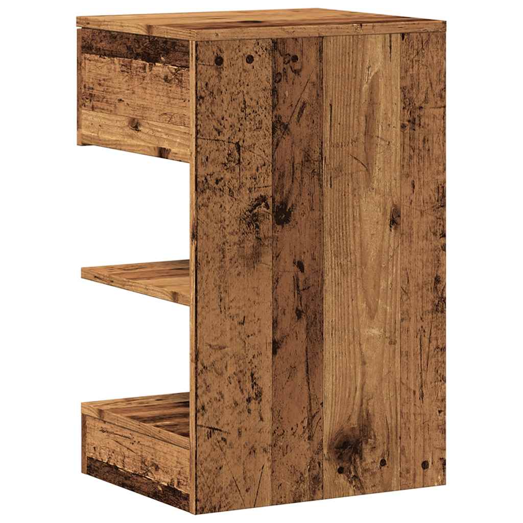 Noćni ormarići 2 kom Staro drvo 40x35x65 cm Konstruirano drvo