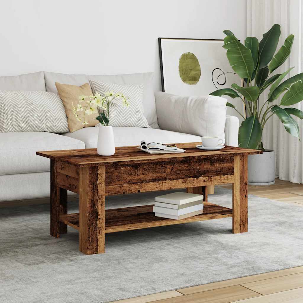 Stolić za kavu boja staro drvo 102x55x42 cm konstruirano drvo