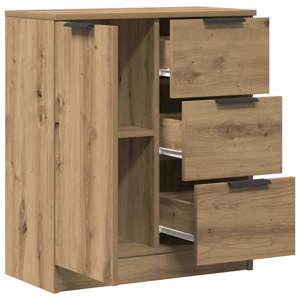 Komoda boja hrasta artisan 60x30x70 cm od konstruiranog drva