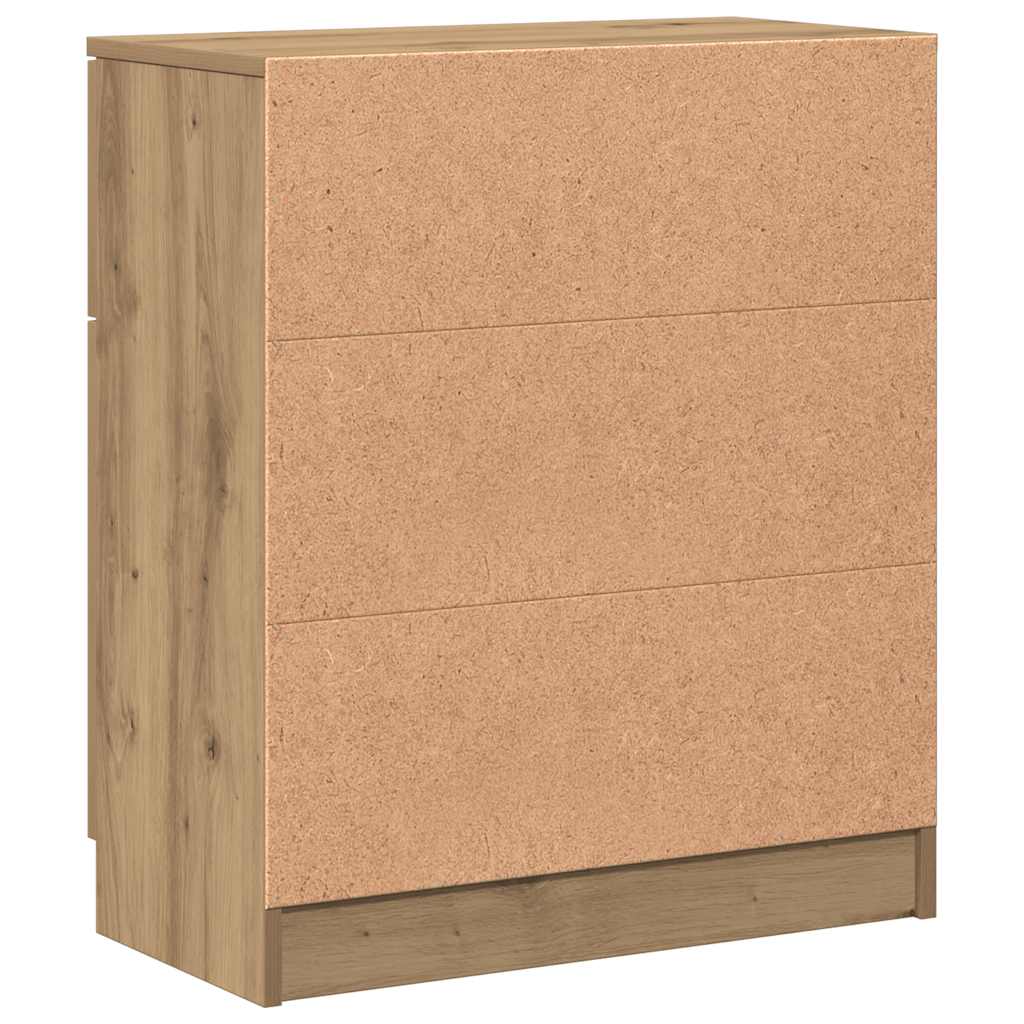 Komoda boja hrasta artisan 60x30x70 cm od konstruiranog drva
