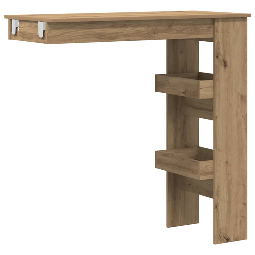 Zidni barski stol Artisan hrast 102x45x103,5 cm izrađeno drvo