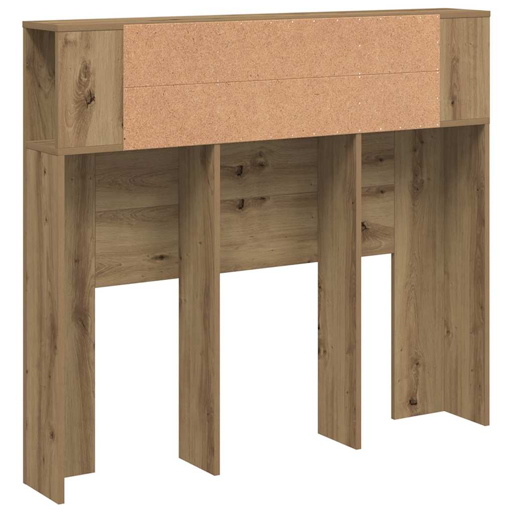 Uzglavni ormarić Artisan hrast 120x19x104,5 cm izrađeno drvo