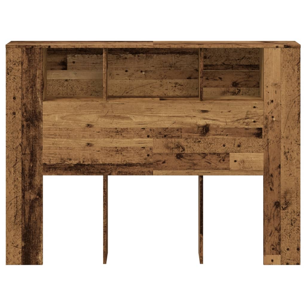 Uzglavni ormarić staro drvo 140x18,5x102,5 cm konstruirano drvo