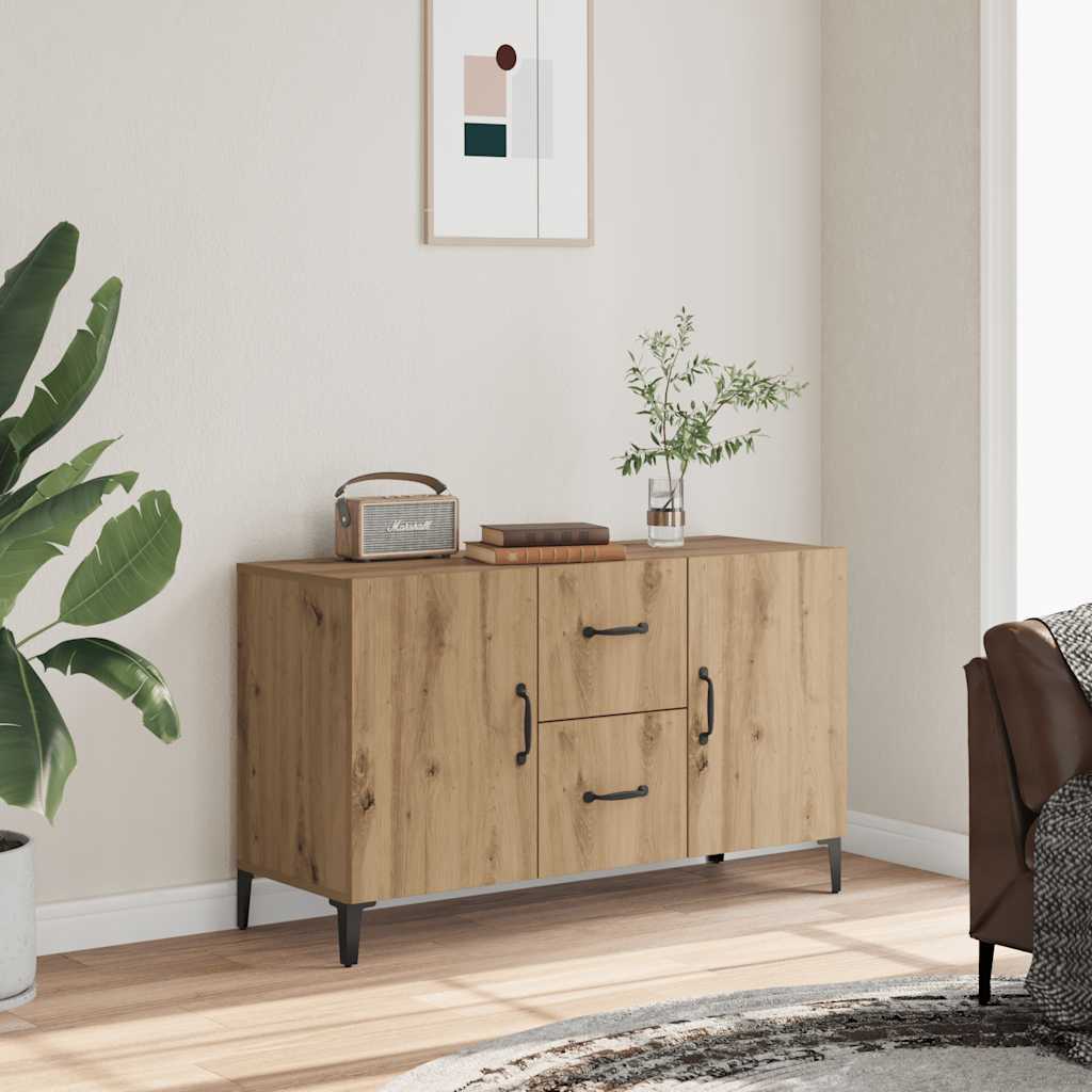 Komoda boja hrasta artisan 100 x 36 x 60 cm konstruiranog drva